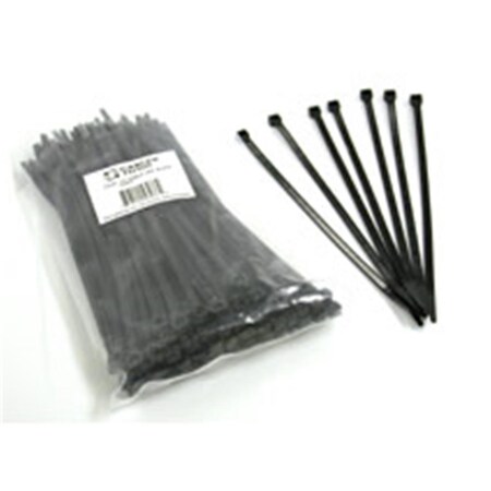 Fasttrack Cable Tie, 4 in L, Black, 18 lb Strength, 100 PK FA57050
